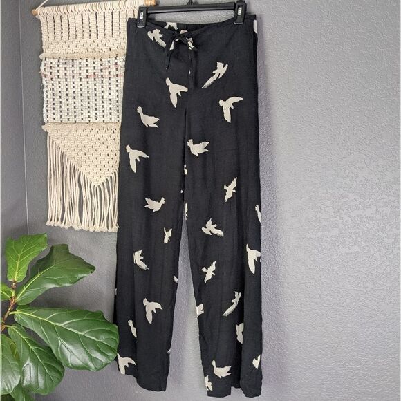 Philosophy Black Lounge Bird Pants - Picture 1 of 9